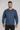 The Lounger - Navy Blue Plush Crewneck Sweatshirt