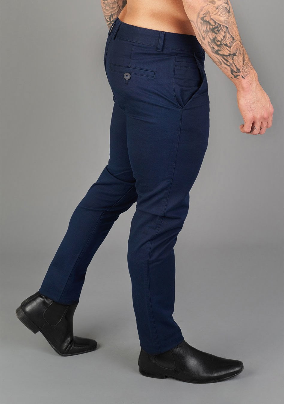 Barracuda Athletic Fit Chinos - 68.00 - Oxcloth - Bottoms muscle-fit for bodybuilders and athletes