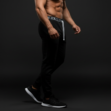 The Everyday - Black Muscle Fit Athletic Joggers