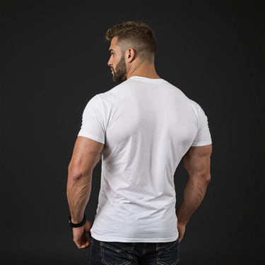 White Muscle Fit T-Shirt