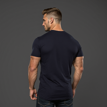 Navy Muscle Fit T-Shirt