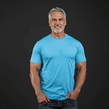 Deep Blue Series Signature Premium Muscle Fit T-Shirt