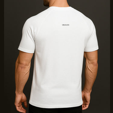 Back Logo Raglan Tee – White