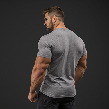 Light Grey Muscle Fit T-Shirt