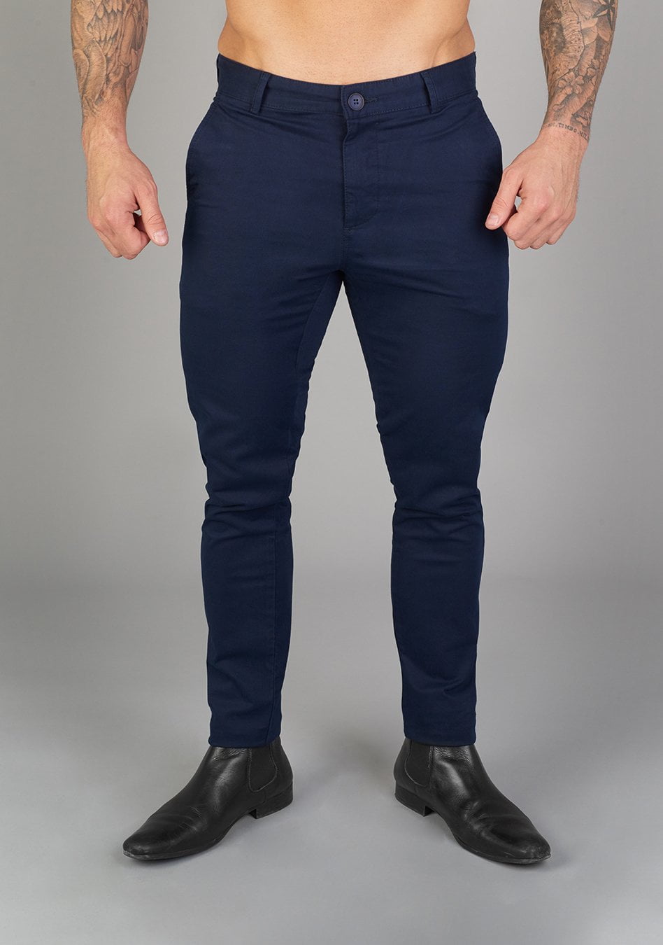 Barracuda Athletic Fit Chinos - 68.00 - Oxcloth - Bottoms muscle-fit for bodybuilders and athletes