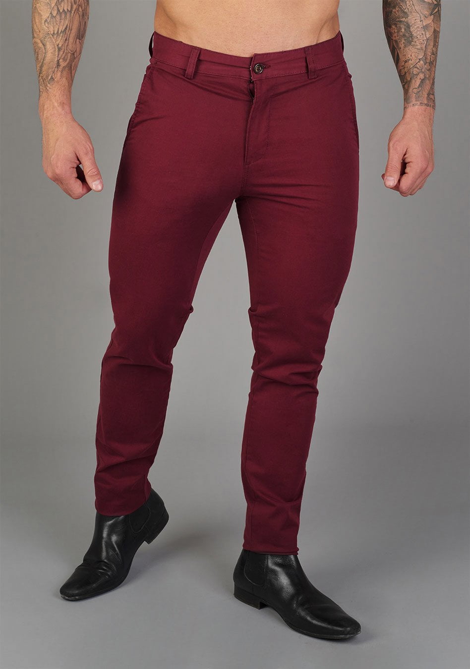 Fox Athletic-Fit Chinos - 68.00 - Oxcloth - Bottoms muscle-fit for bodybuilders and athletes