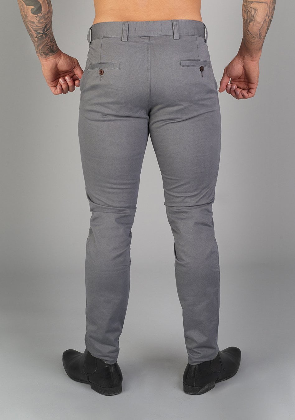 Komodo Athletic Fit Chinos - 73.70 - Oxcloth - Bottoms muscle-fit for bodybuilders and athletes